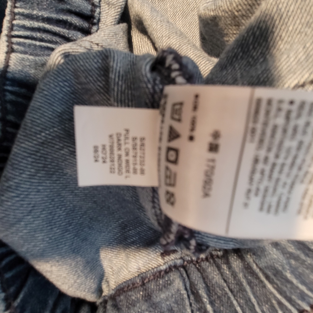 GAP Blue High Rise Wide-Leg Denim Trousers Size XL - Picture 8 of 11